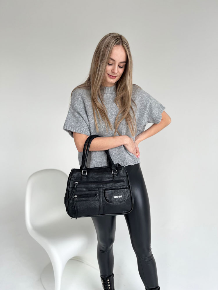 Čierna kabelka na rameno WSY9956-black