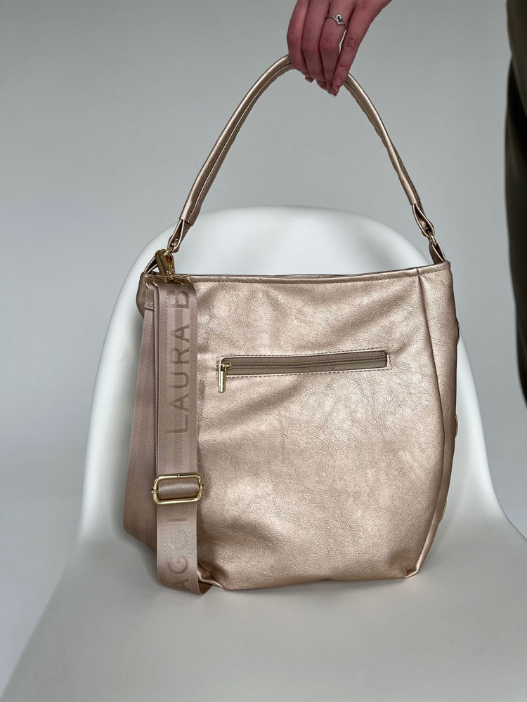 Zlatoružová kabelka na rameno Laura Biaggi DX-KB180-gold