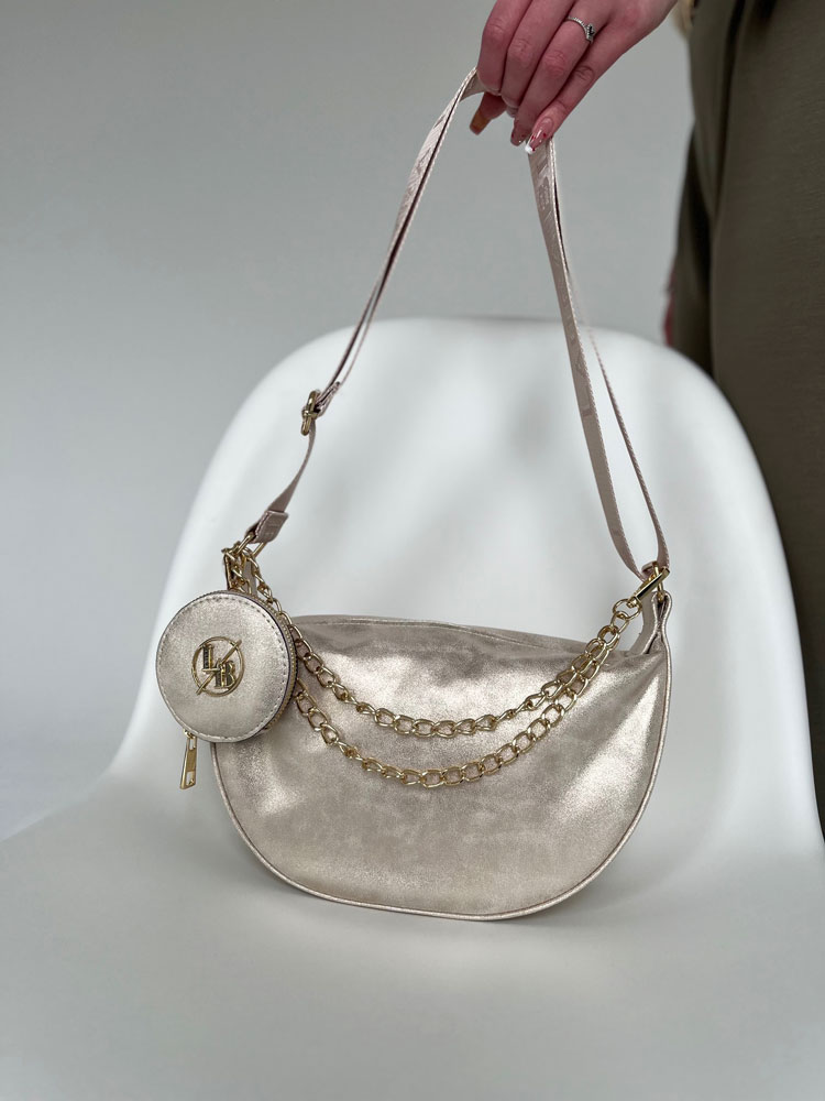 Zlatá crossbody kabelka Laura Biaggi DX-JS305-gold