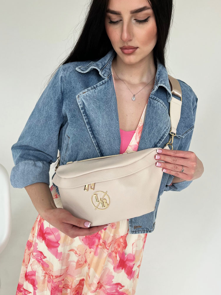 Ekokožená crossbody kapsička Laura Biaggi DX-JS-182-beigeECO
