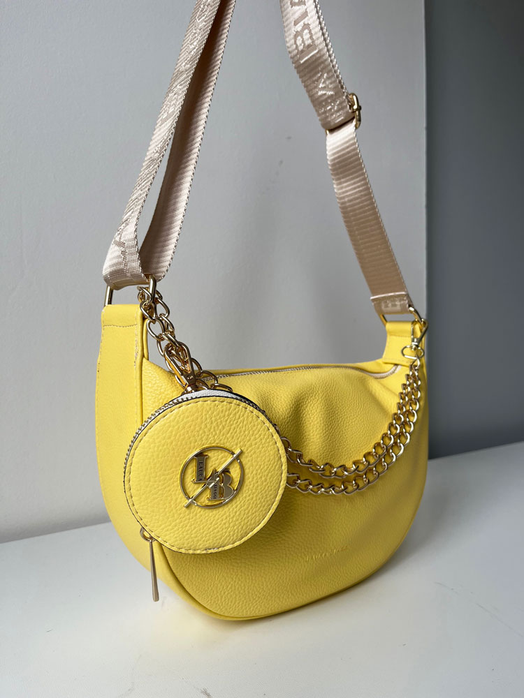 Žltá crossbody kabelka Laura Biaggi DX-JS305-yellow
