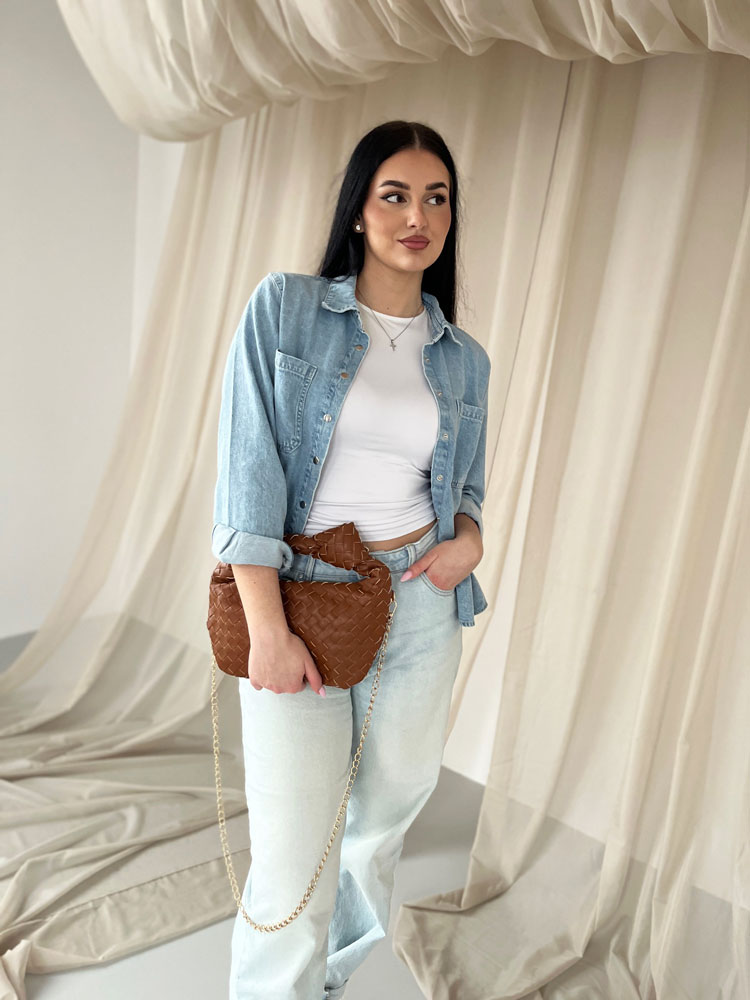 Hnedá kabelka do ruky/ crossbody SS8505-brown