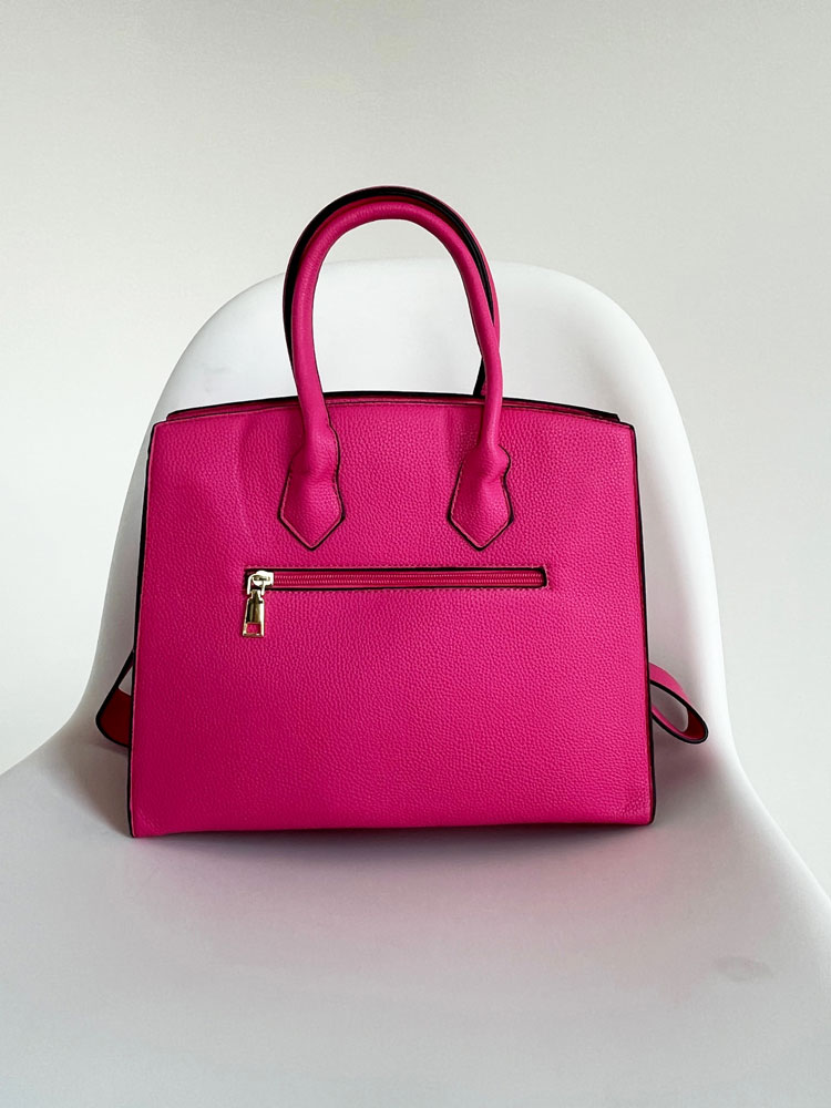 Ružová kabelka do ruky AK-93642-rosa