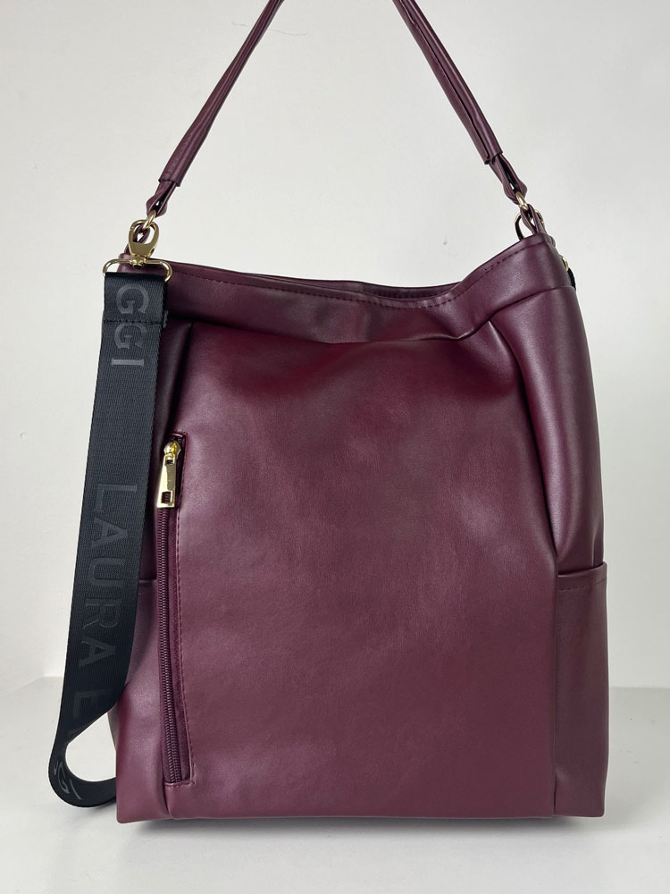 Bordová kabelka na rameno Laura Biaggi DX-KB217-bordo