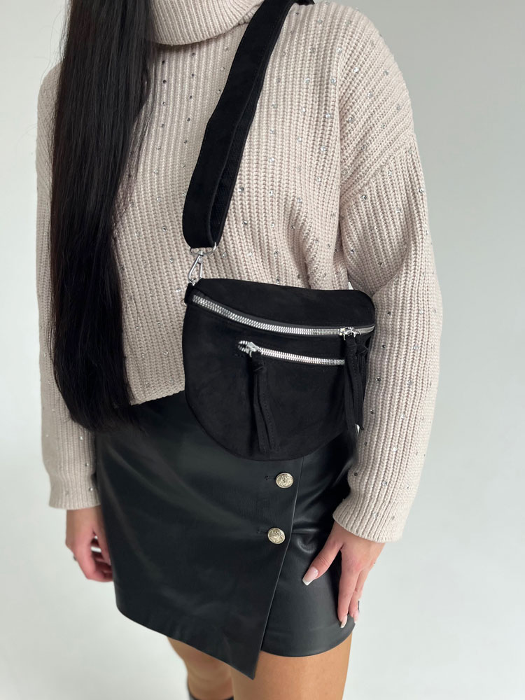 Čierna crossbody kabelka L-2171-30-black