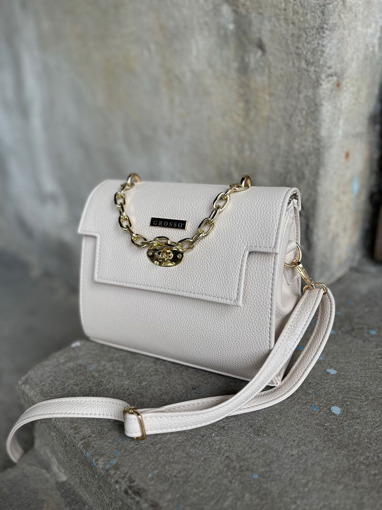 Béžová kabelka GROSSO GS-5050-beige