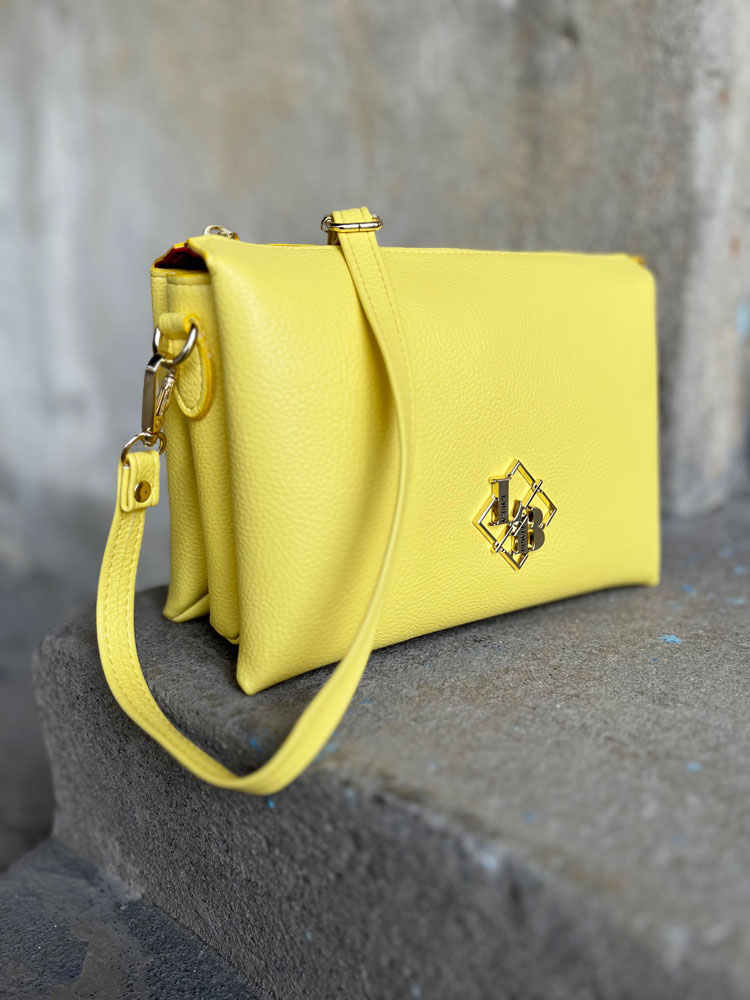 Žltá crossbody kabelka Laura Biaggi DX-JS259-yellow