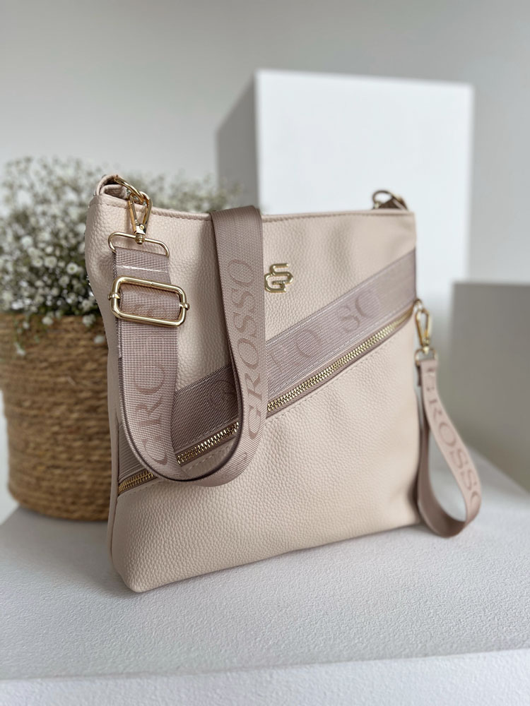 Crossbody kabelka Grosso béžová