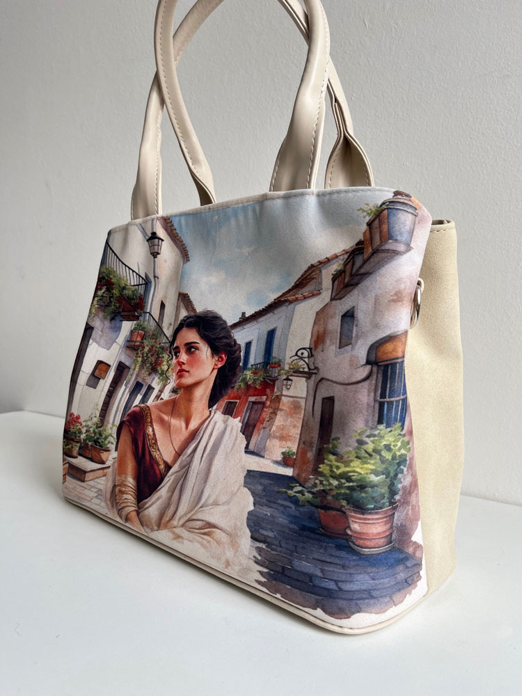Béžová kabelka GROSSO GS-3908-beige