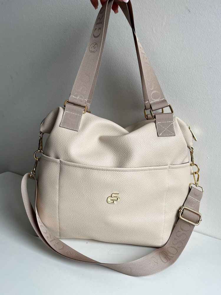 Dámska kabelka Grosso béžová – ideálna na cestovanie