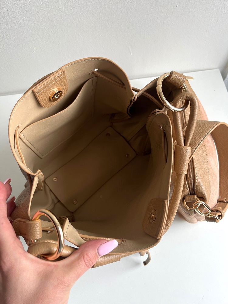 Dámsky vačok s crossbody kabelkou – elegantná 2v1 kabelka na každý deň hnedá