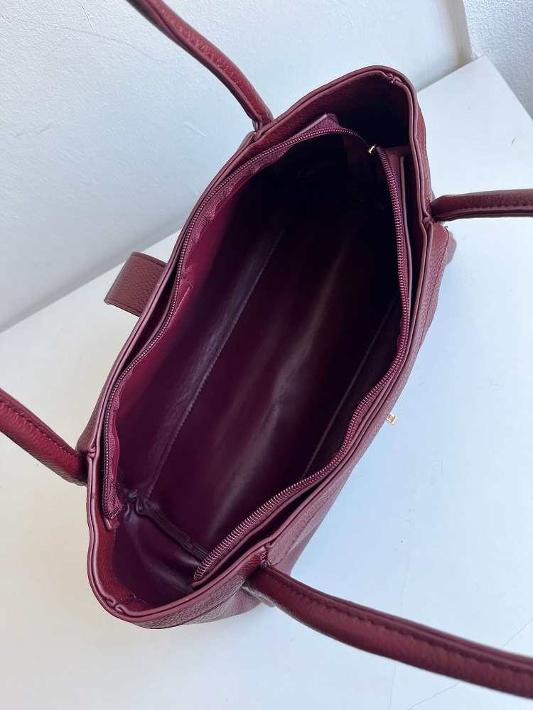 Dámska kabelka na rameno 2v1 s crossbody – bordová