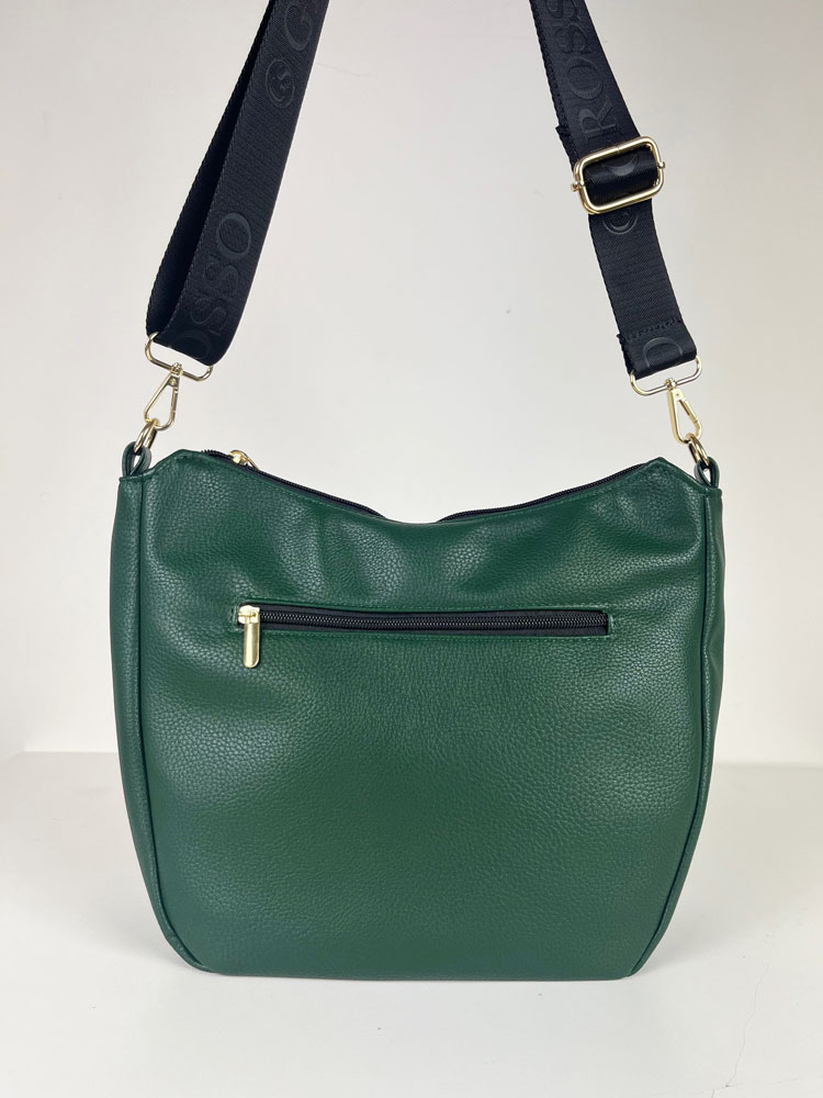 Dámska crossbody kabelka GROSSO zelená - veľká a priestranná