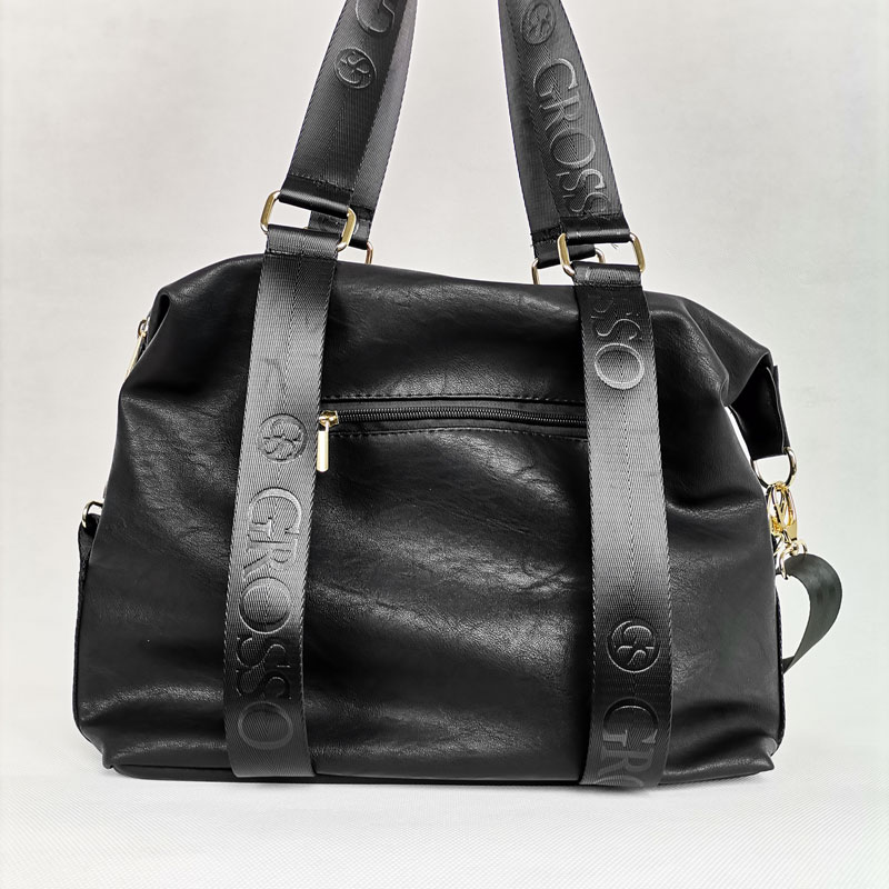 Športovo-elegantná kabelka na rameno GROSSO GS-85-black