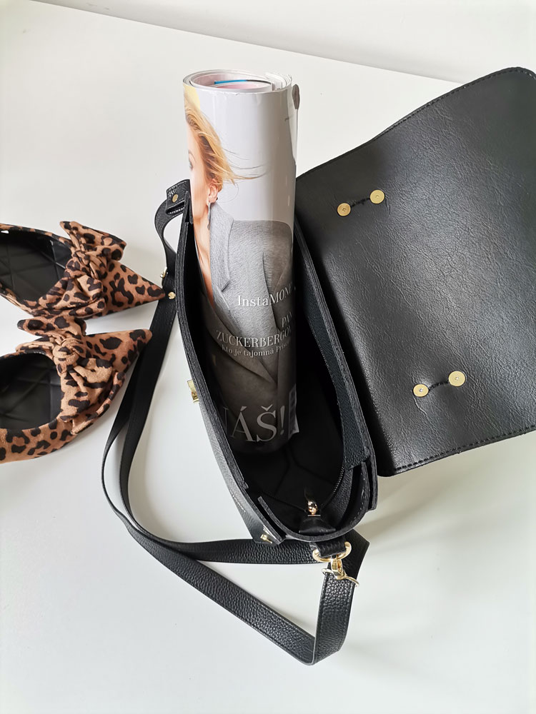 Čierna crossbody kabelka Laura Biaggi DX-JS104-blackNEW