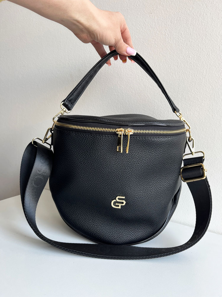 Čierna crossbody kabelka GROSSO GS-3003-blackNEW