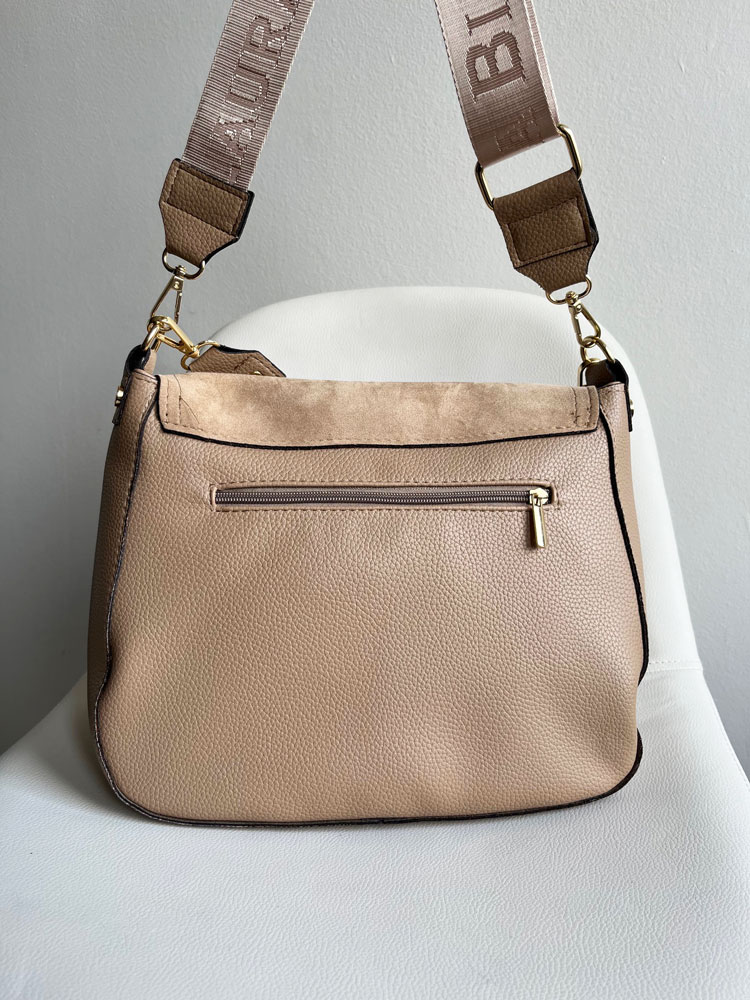 Hnedá crossbody Laura Biaggi – praktická kabelka na rameno z ekokože
