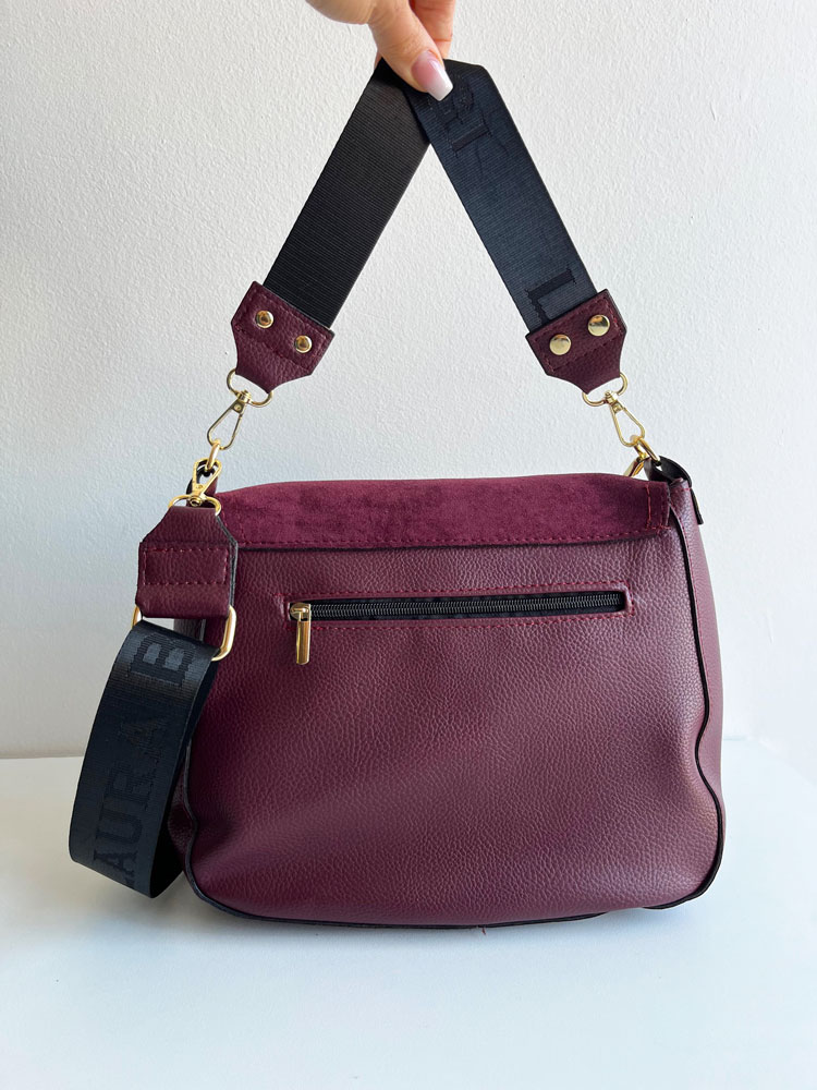 Bordová crossbody kabelka Laura Biaggi DX-F235-bordo