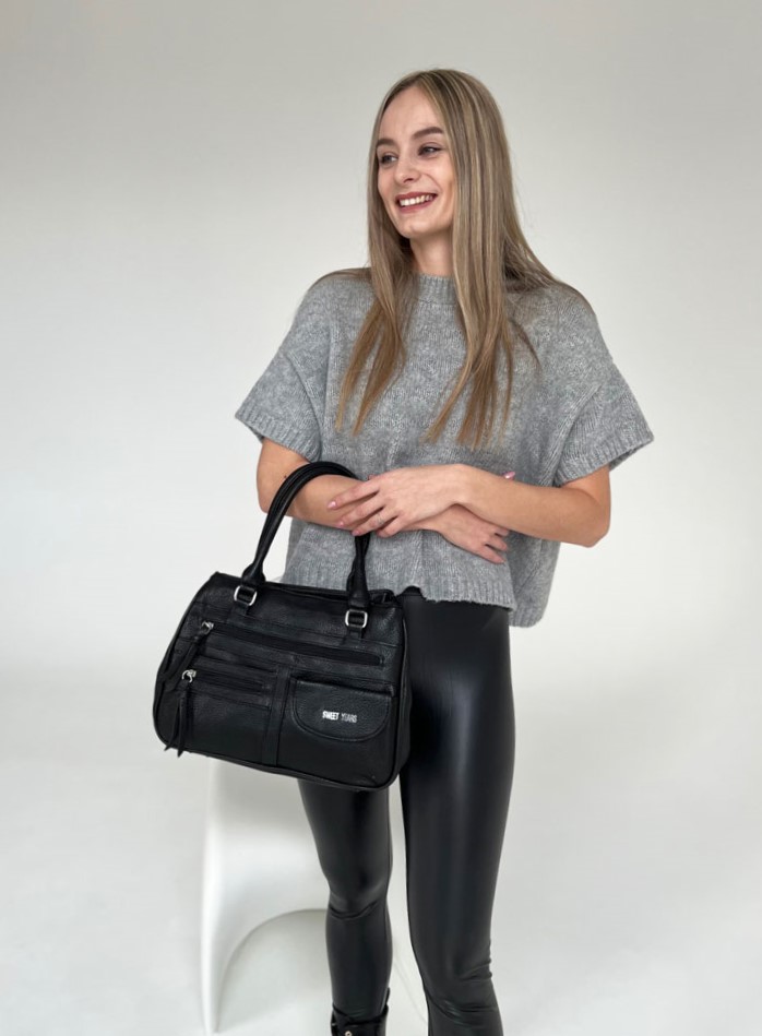 Čierna kabelka na rameno WSY9956-black