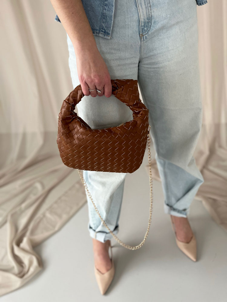 Hnedá kabelka do ruky/ crossbody SS8505-brown