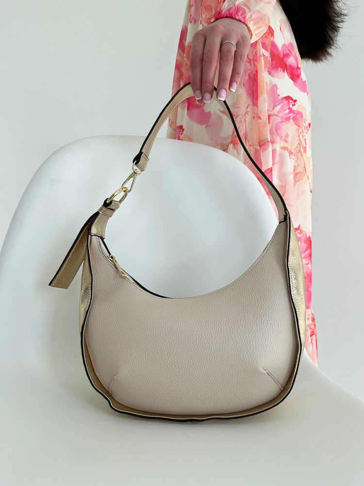 Béžová kabelka na rameno GS-3790-beige