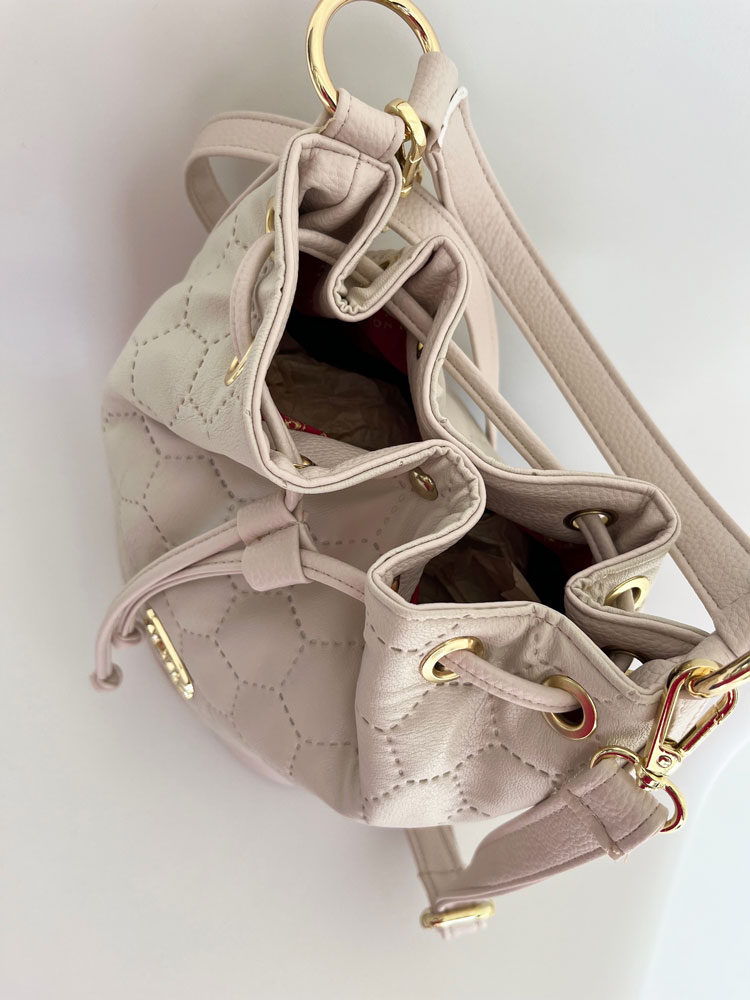 Béžová kabelka v tvare vačku Laura Biaggi DX-E-106-beige