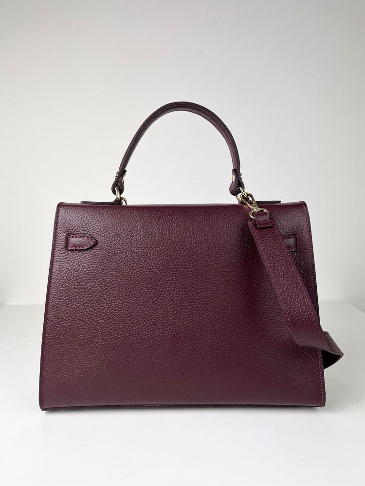 Bordová kožená aktovka Laura Biaggi DX-TS11-241-bordo