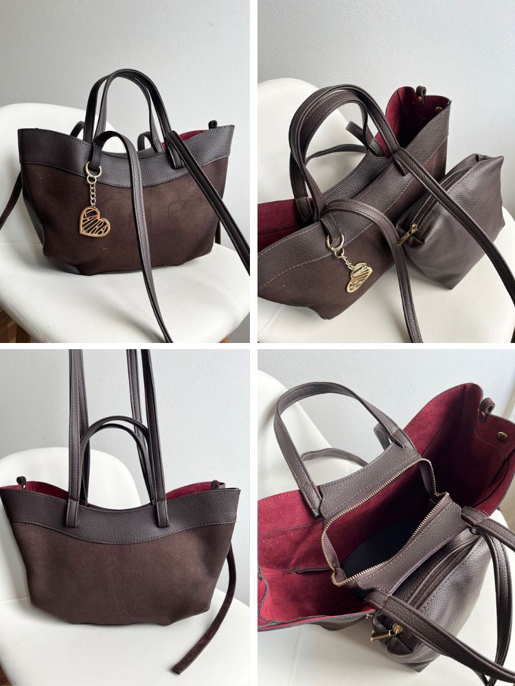 Tmavohnedá kabelka Laura Biaggi DX-F326-choco