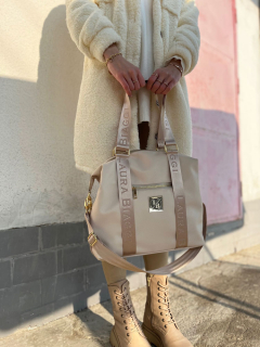 Dámska kabelka na rameno Laura Biaggi béžová