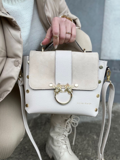 Elegantná béžová crossbody Laura Biaggi – do ruky aj na rameno