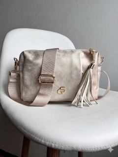Zlatá crossbody kabelka GROSSO - praktická na každý deň