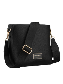 Čierna crossbody kabelka Peterson – praktická basic kabelka na každý deň