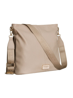 Veľká béžová crossbody Peterson s deleným vnútrom - elegantná a praktická